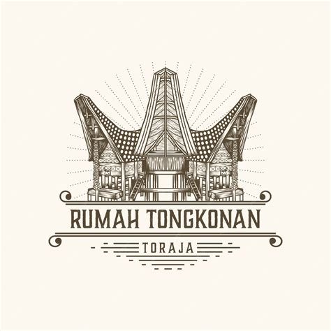 Premium Vector | Rumah tongkonan toraja indonesia