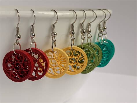 Quiling Earings, Paper Quilling Earrings, Paper Quilling Cards ...