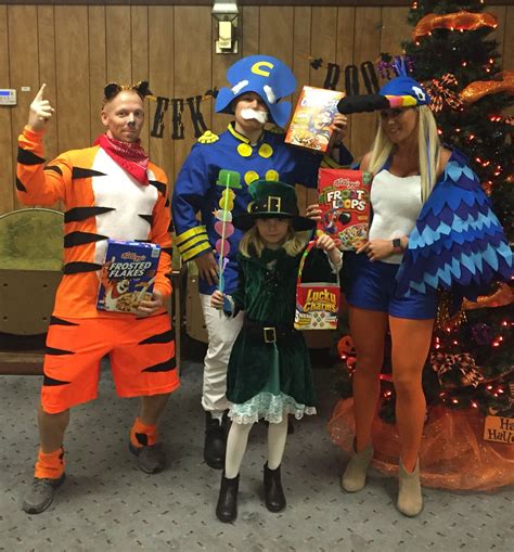 Halloween cereal box characters, Tucan Sam, Tony the Tiger, captain crunch, lucky charms Girls ...