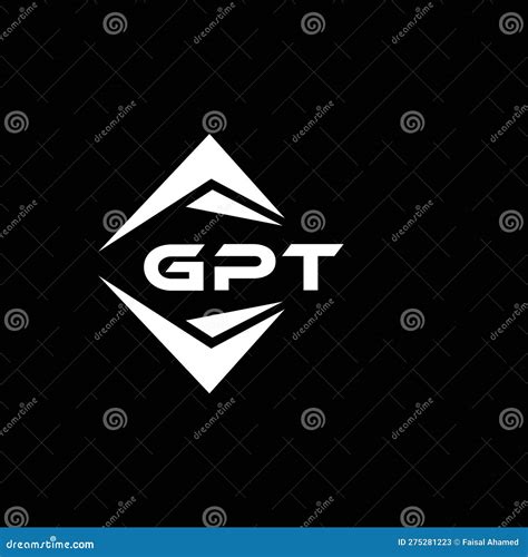 GPT Abstract Technology Logo Design on Black Background. GPT Creative ...