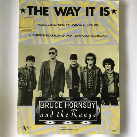 The Way It Is Bruce Hornsby and the Range sheet music | Etsy