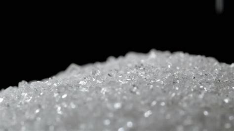 Falling Sugar Crystals Extreme Macro Stock Footage Video (100% Royalty ...