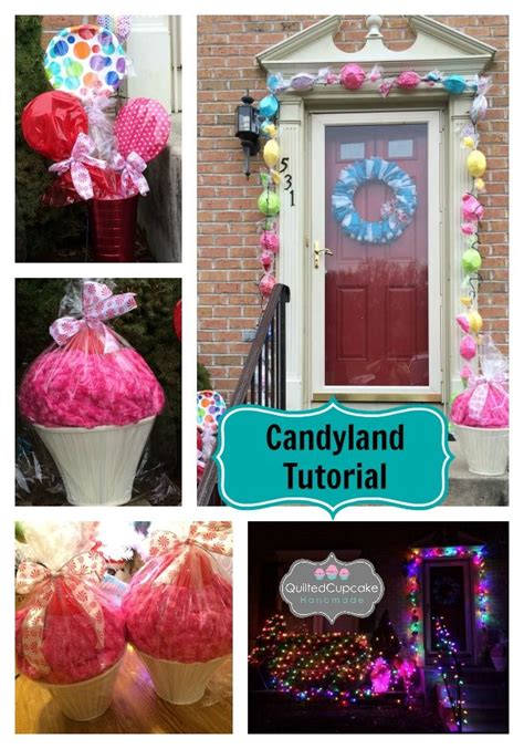 How to create candy garland for parties. Giant candyland accents Candy Land Birthday Party ...