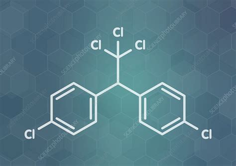 DDT molecule, illustration - Stock Image - F030/5388 - Science Photo Library