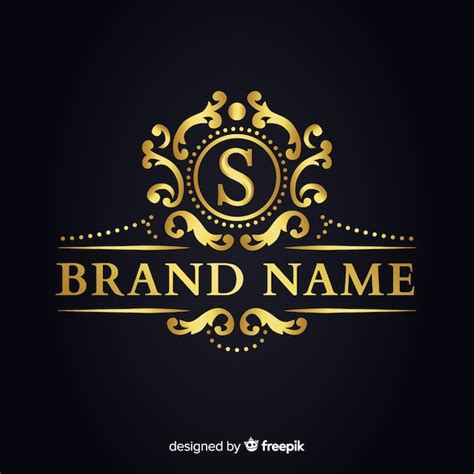 Free Vector | Golden elegant logo template for companies