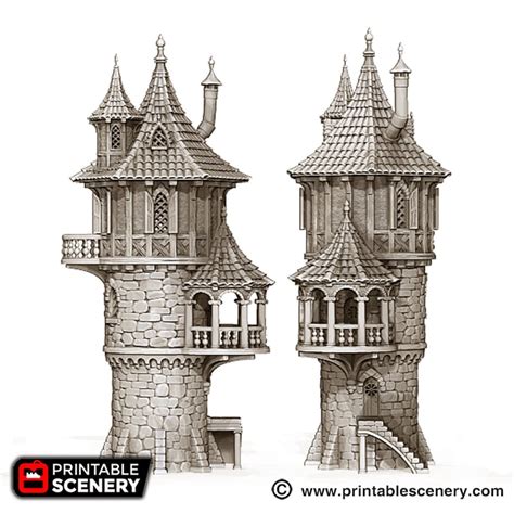 Wizard Tower - Printable Scenery