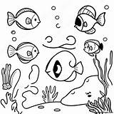 Vibrant Ocean Animal Habitat Coloring Page  Pagescom sketch template
