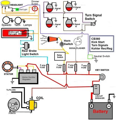 Café Racer Wiring Diagram