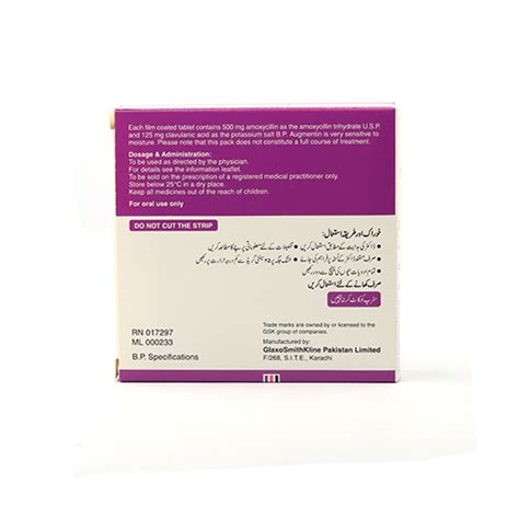 Augmentin 625mg Tablet Uses, Side Effects & Price in Pakistan - DVAGO®