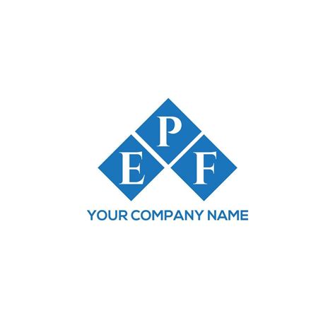 EPF letter logo design on white background. EPF creative initials ...