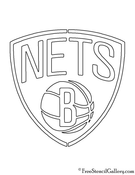 NBA Brooklyn Nets Logo Stencil | Free Stencil Gallery