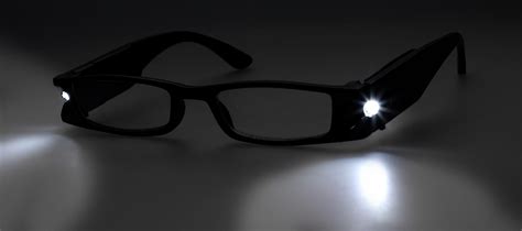 Lighted Reading Glasses, Black Frame - Rx-Safety