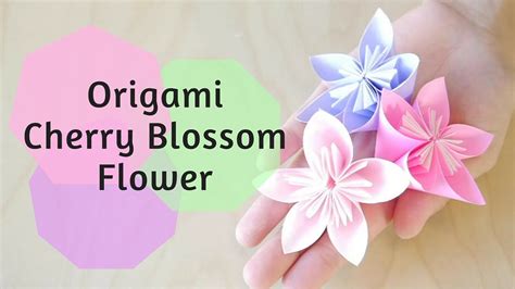 How to Make Origami Cherry Blossom Flower - YouTube