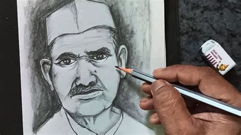 How to Draw a Pencil Sketch of Lal Bahadur Shastri | Easy Portrait of Lal Bahadur Shastri - YouTube