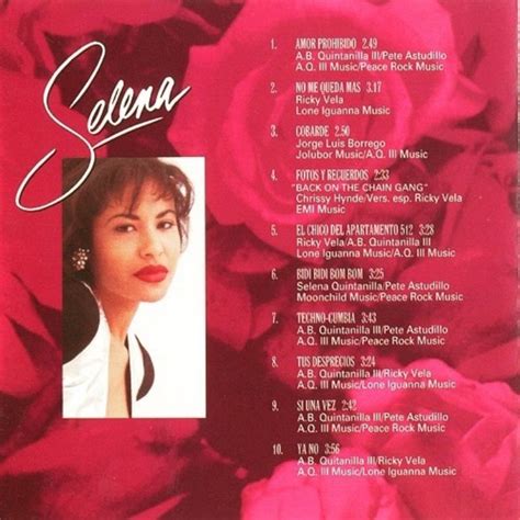 Selena Quintanilla y ‘Amor prohibido’, el último disco que publicó en ...