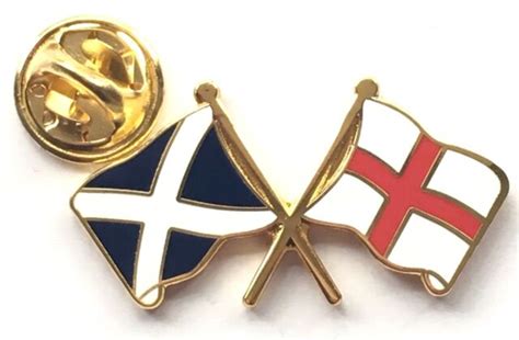 Scotland & England Flags Friendship Courtesy Enamel Lapel Pin Badge New Size | eBay