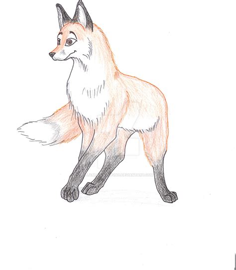 orange Fox drawing by labradorpup2001 on DeviantArt