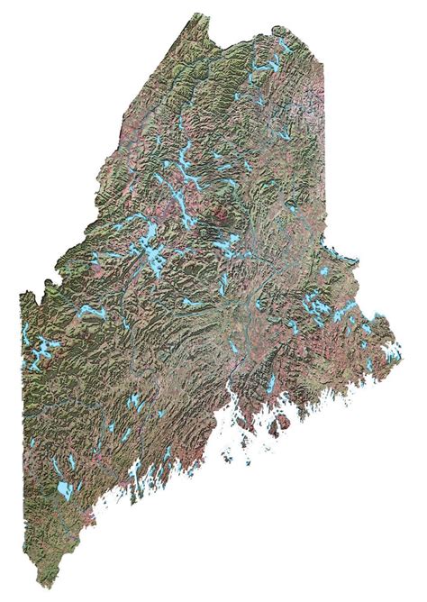 Map of Maine - Cities and Roads - GIS Geography