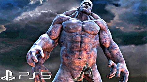 Kratos Vs Atlas Titan Boss Fight Scene - God of War (4K ULTRA HD) - YouTube