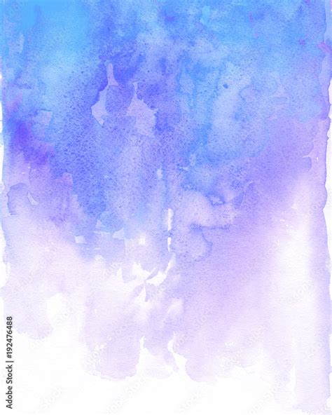 Watercolor blue and purple background flow. Light blue splash Stock ...