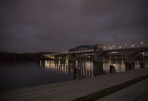 Chattanooga bridge at night