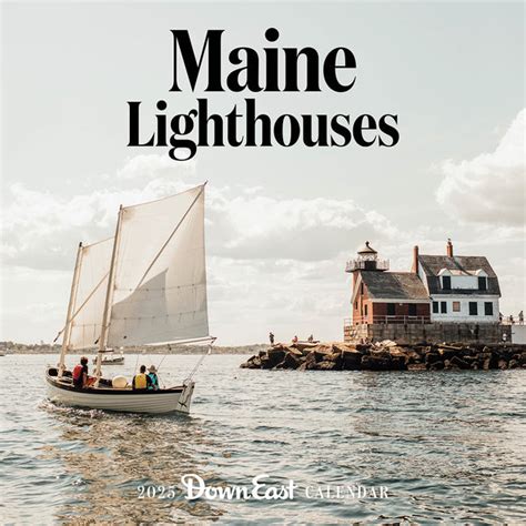 Maine Lighthouses Wall Calendar | Down East Shop | Down East Shop