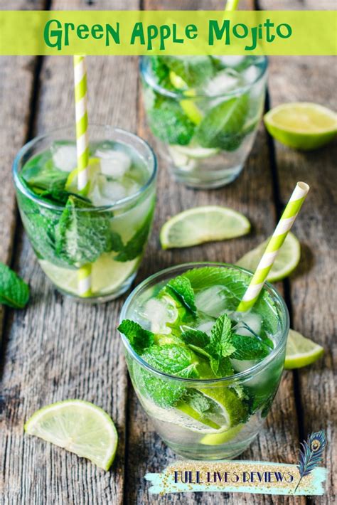 Green Apple Mojito | Apple drinks, Apple drinks alcohol, Green apple ...