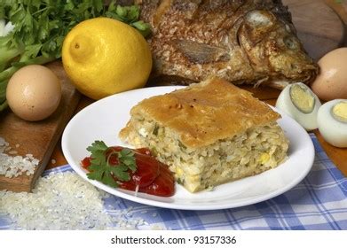 Tasty Fish Pie Lemon Eggs Stock Photo 93157336 | Shutterstock