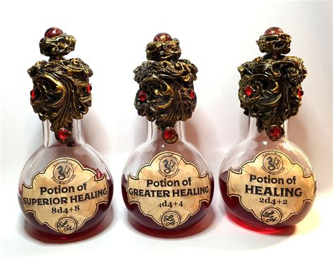 Dnd 5E Healing Potion Superior Healing Potion With LED Light - Etsy