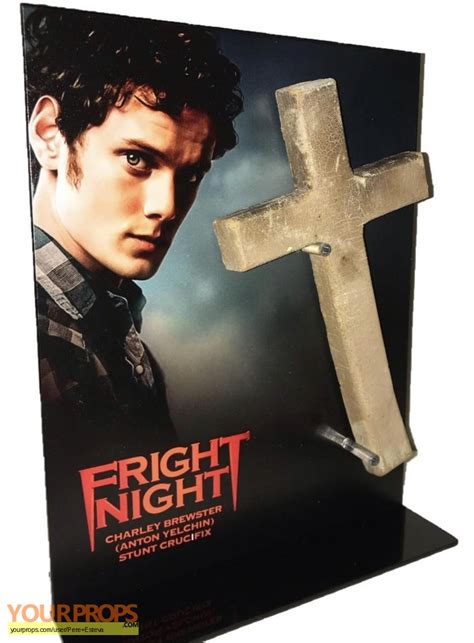 Fright Night Anton Yelchin (Charley Brewster) Cross original movie prop