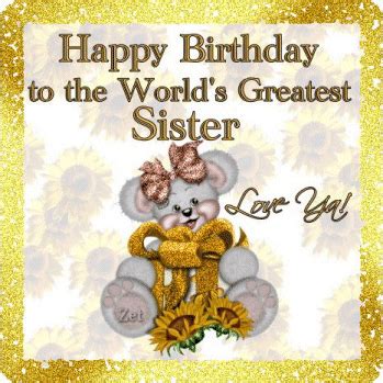 Happy Birthday World's Greatest Sister GIF | GIFDB.com