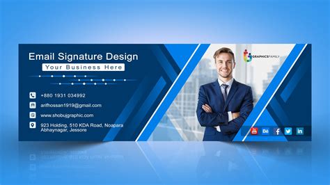 Best corporate email Signature Template psd – GraphicsFamily