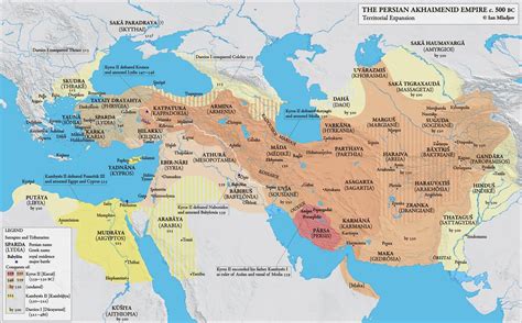 Persian empire map, Map, Historical maps