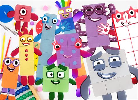 Numberblocks Craft With Printable - FREE Download - Kindred + Willow