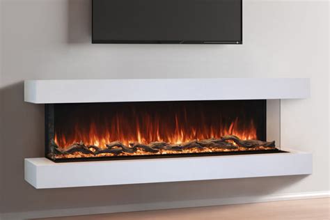 Modern Flames Landscape Pro 70'' 3-Sided Electric Fireplace Wall Mount ...