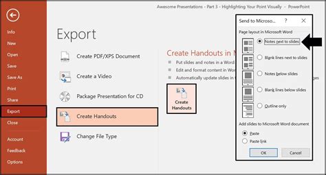 Learn how to print your PowerPoint slides with notes as handouts (the way you want) so you can ...