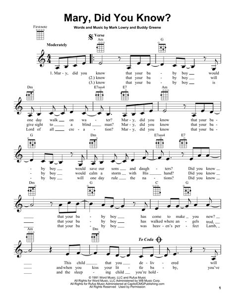 Mary Did You Know Printable Lyrics