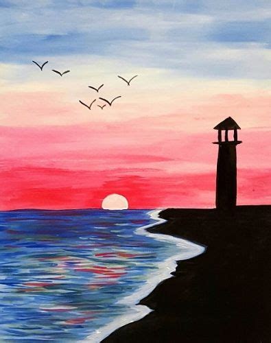 Simple Sunset Drawing at PaintingValley.com | Explore collection of ...