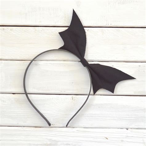 Black Bat Headband // Gothic Headband // Bat Wing Headband // Bat Bow ...