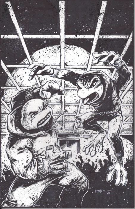 TMNT Issue 112 – Original Art – Mikey – Kevin Eastman Studios