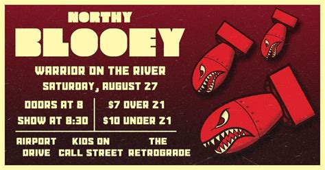 Northys "Blooey" Album Release Show w/ The Retrograde, Kids on Call Street, and Airport Drive ...