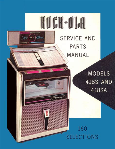 Jukebox ROCK-OLA Manual High Resolution Instant PDF. Models 418 S and ...