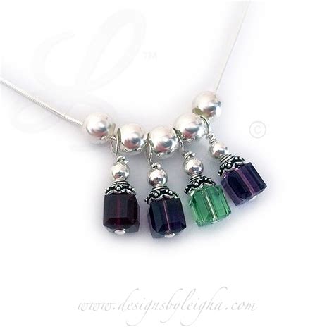 Birthstone Necklaces & Birthstone Meanings - Family Pendants