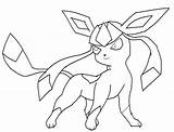 Glaceon Pokemon Coloring Page Pages sketch template