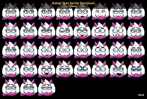 Ralsei Text Sprite Overhaul [Deltarune] [Mods]