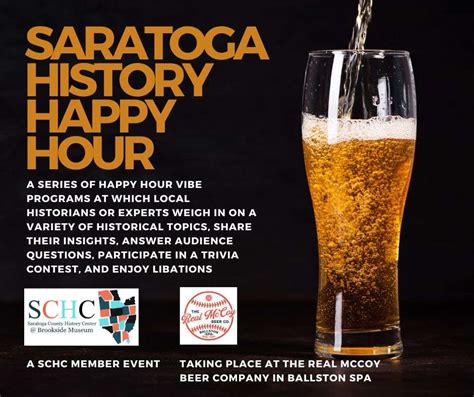 Saratoga County History Happy Hours in Ballston Spa - New York Almanack