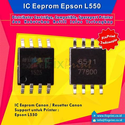 Jual IC Eprom Epson L550, IC Eeprom Reset Epson L550, Resetter Printer Epson L550 Harga Murah ...