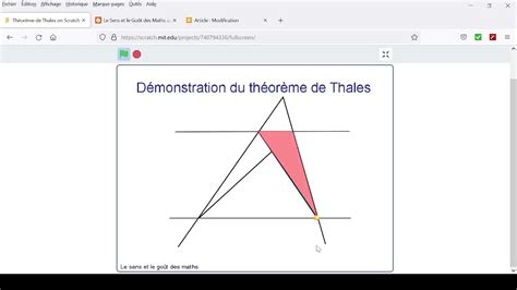 Démonstration du théorème de Thales - YouTube