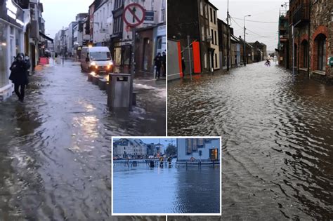 Large parts of Cork submerged in water as major floods hit after high ...