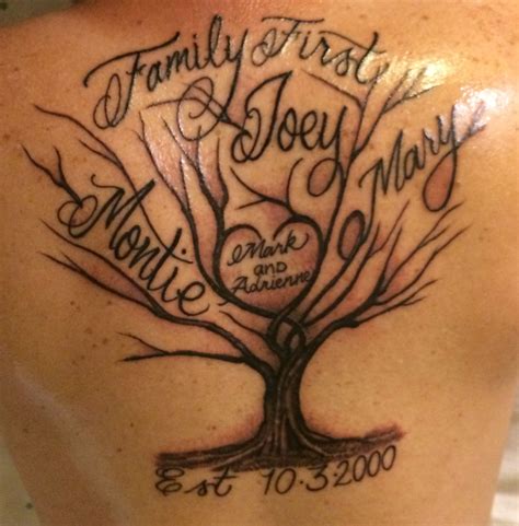 Family tree tattoo | Family tree tattoo, Tree of life tattoo, Family tattoo designs